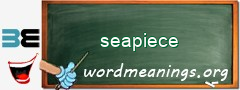 WordMeaning blackboard for seapiece